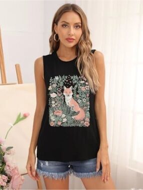 NWT IRISGOD sleeveless top. Size L, has stretch preshrunk